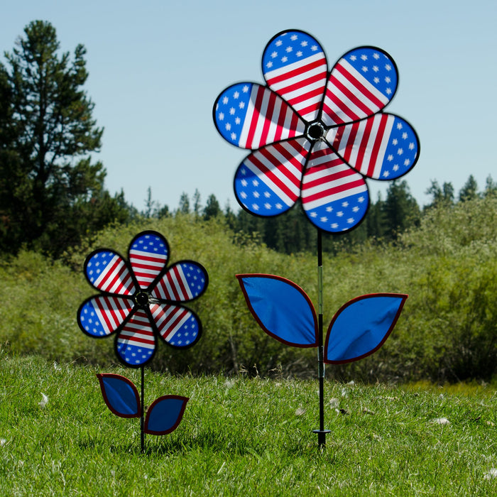 Patriotic Flower w/Leaves 19
