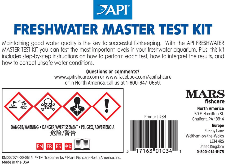 API FRESHWATER MASTER TEST KIT