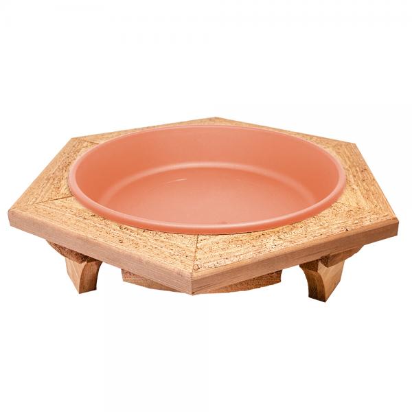 BIRD BATHS: Mini Garden Bird Bath Clay Tray