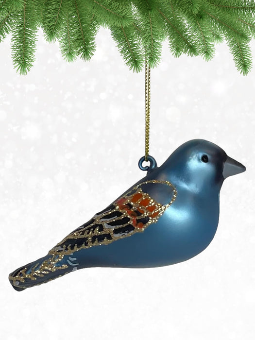 Cobane Studio  Blue Grosbeak Ornament