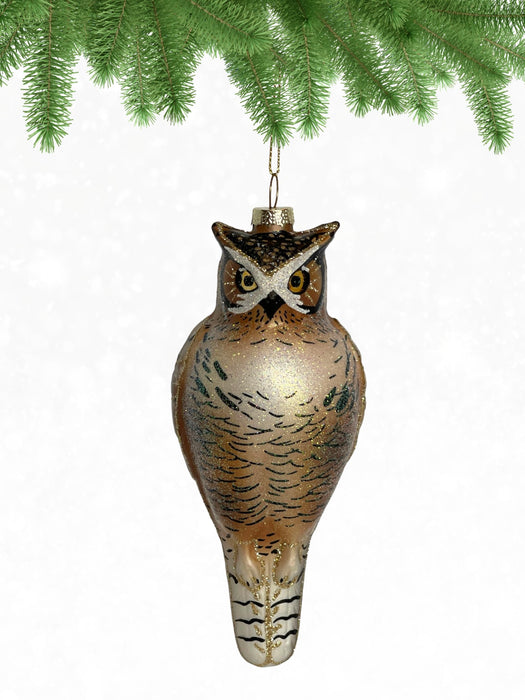 Cobane Studio  Great Horned Owl Ornament