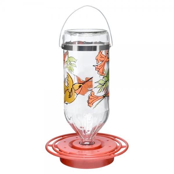 Best- ® Hummingbird Feeder 32oz., Hummingbird and Trumpet Flower,  Boxed