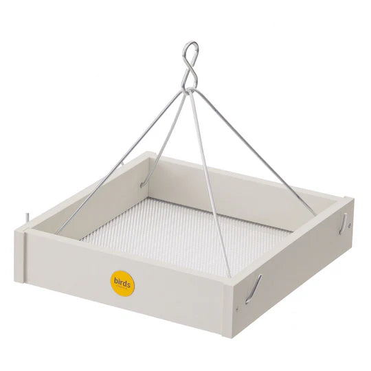Birds Choice  Small Hanging Platform Bird Feeder in Sea Salt Recycled Plastic