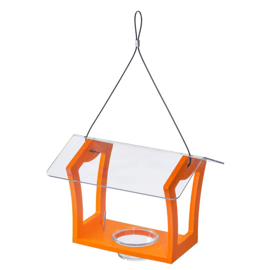 Birds Choice Oriole Feeder in Orange Recycled Plastic