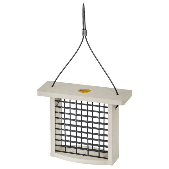 Birds Choice Single Suet Feeder Sea Salt Recycled Plastic