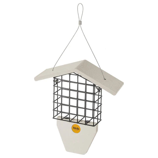 Birds Choice Tail Prop Suet Feeder in Sea Salt Recycled Plastic