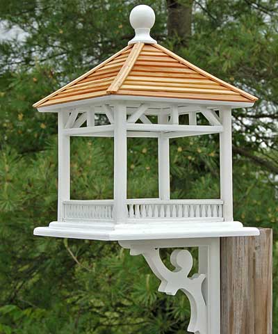Home Bazaar Dream House Feeder - Pine Shingle Roof