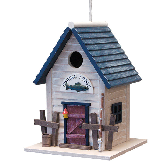 Home Bazaar Fishing Lodge Birdhouse