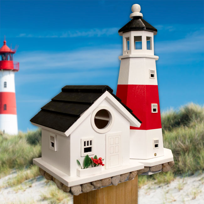 Home Bazaar Montauk Point Lighthouse Birdhouse