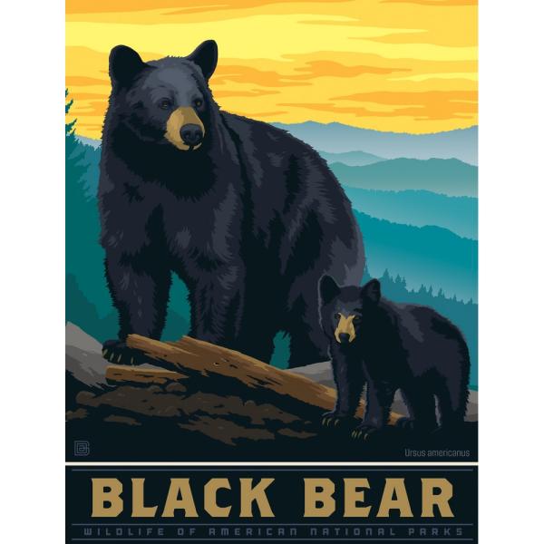 MasterPieces Puzzles Black Bear Puzzle 300 pcs