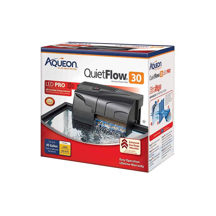 AQUEON QUIETFLOW 30 LED PRO POWER FILTER
