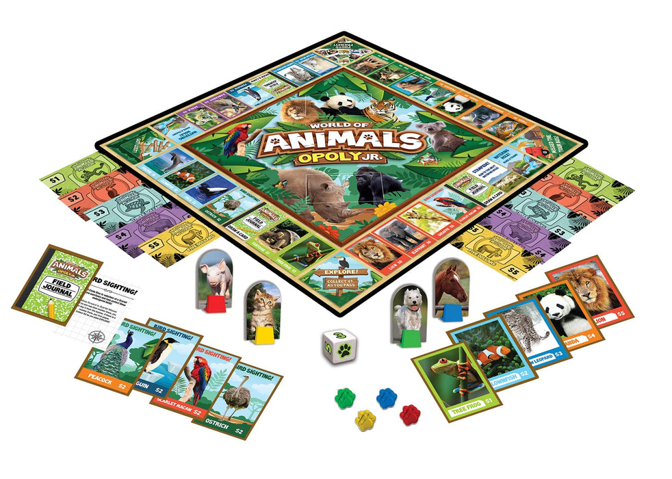 MasterPieces Puzzles World of Animals Oply Junior Board Game