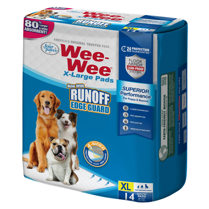 WEE-WEE PADS WITH BARRIER EDGE XL