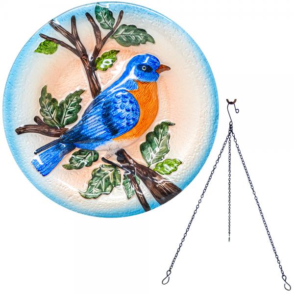 Bluebird Hanging Bird Bath
