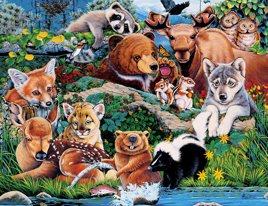 MasterPieces Puzzles Forest Friends Puzzle 100pc