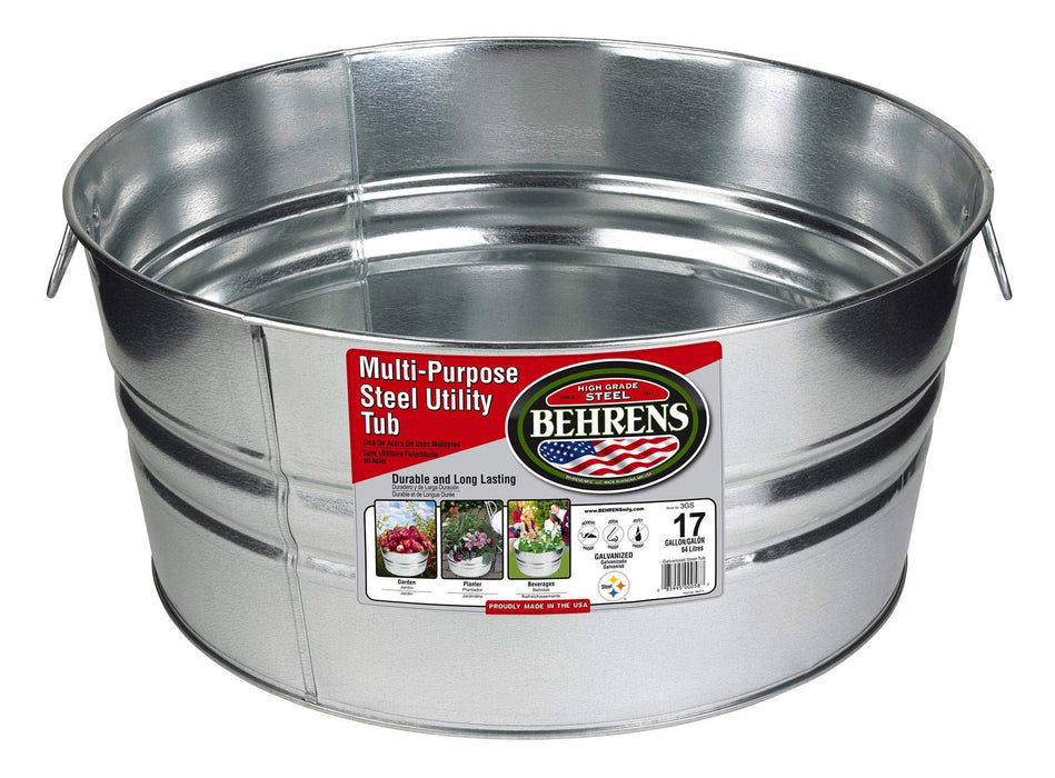 MULTI-PURPOSE GALVANIZED STEEL UTILITY TUB
