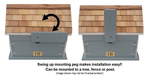 Novelty Cottage Birdhouse - White