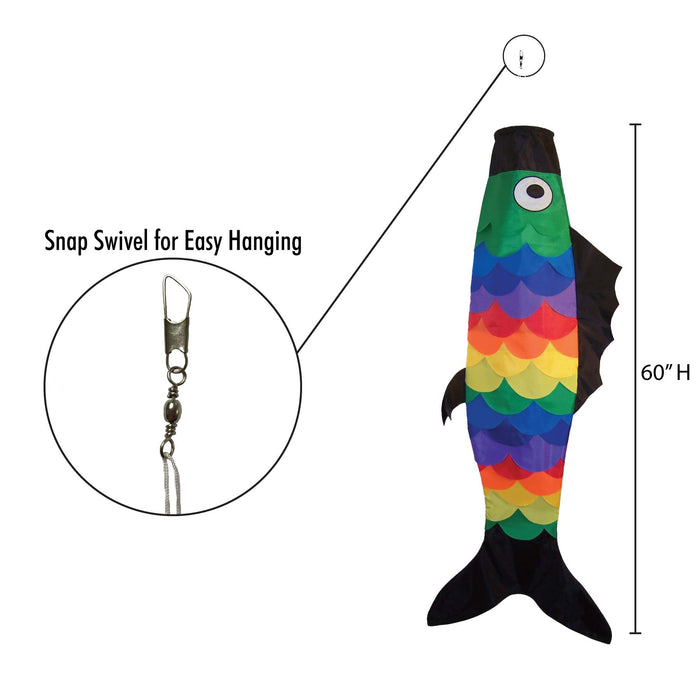 Rainbow Scales Fish Windsock 2