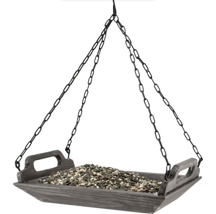 AUDUBON MODERN FARMHOUSE WOOD BARN TROUGH PLATFORM FEEDER