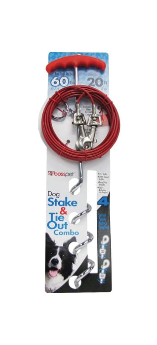 BOSS PET SPIRAL STAKE/CABLE TIEOUT