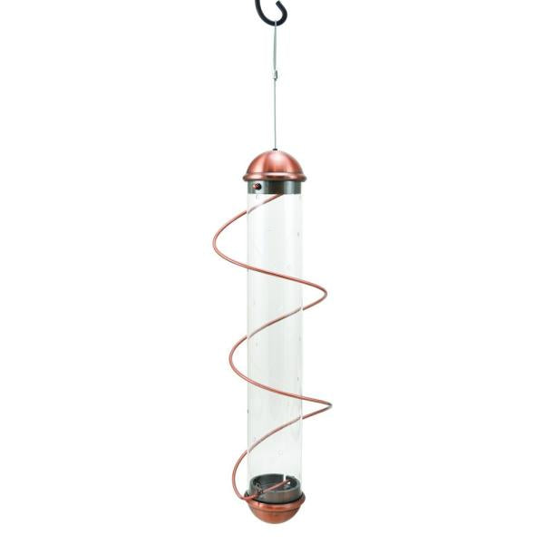 17in. Copper Spiral Thistle Feeder