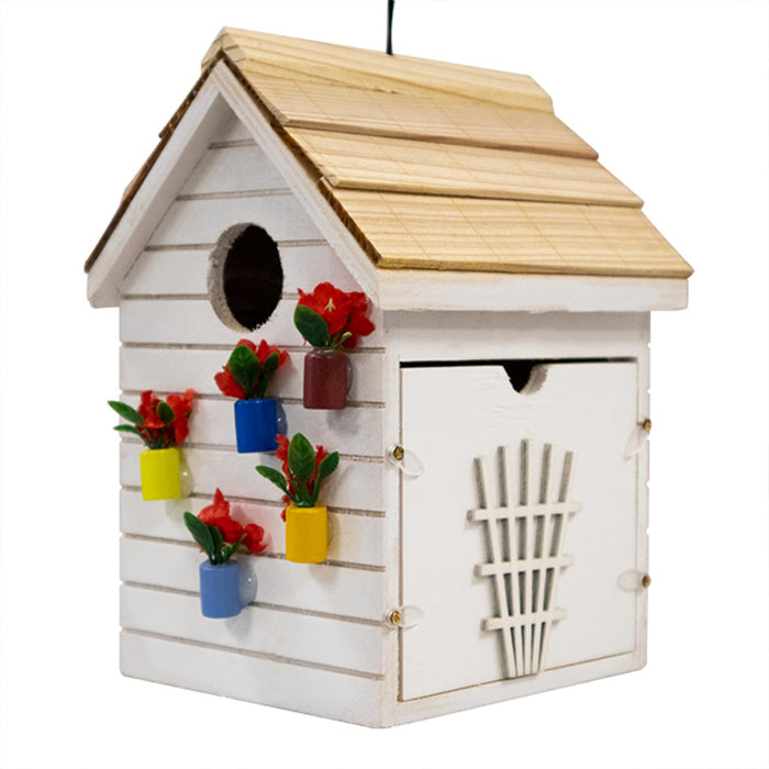 Potting Shed Birdhouse - White