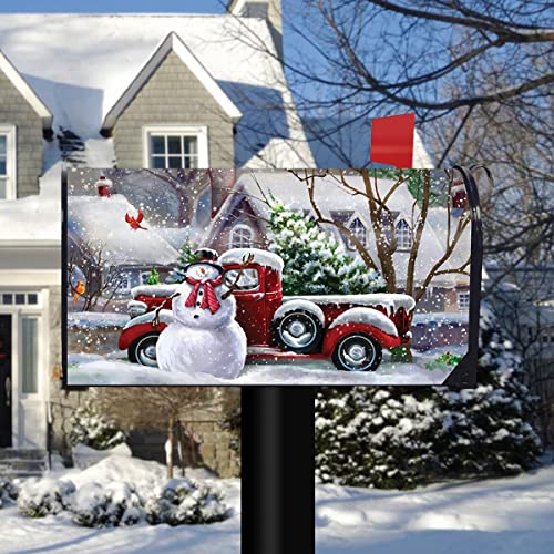 Snowfall Snowman Mailbox Cover