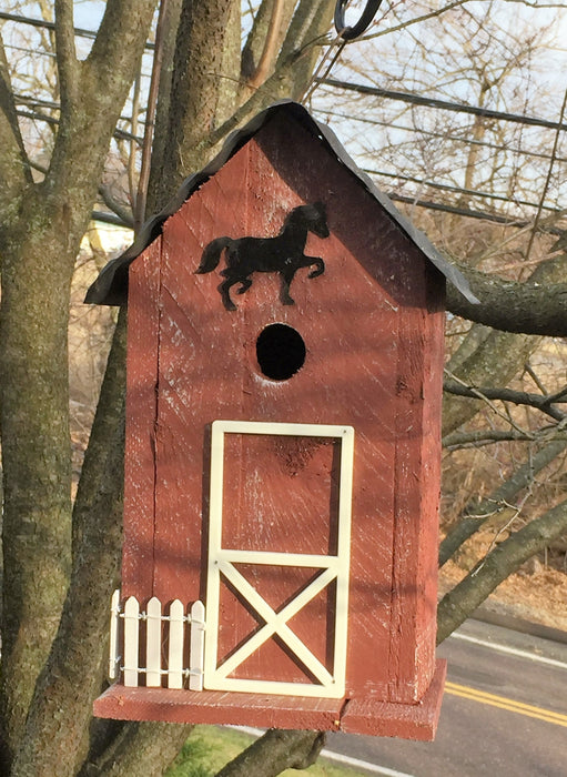 Summitville Stable Birdhouse - Red