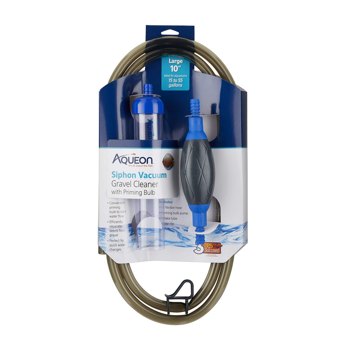 AQUEON SIPHON VACUUM GRAVEL CLEANER W/ BULB PRIMER