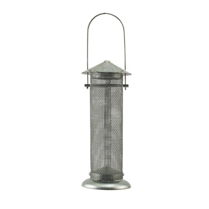 AUDUBON RUSTIC FARMHOUSE GALVANIZED SILO THISTLE FEEDER
