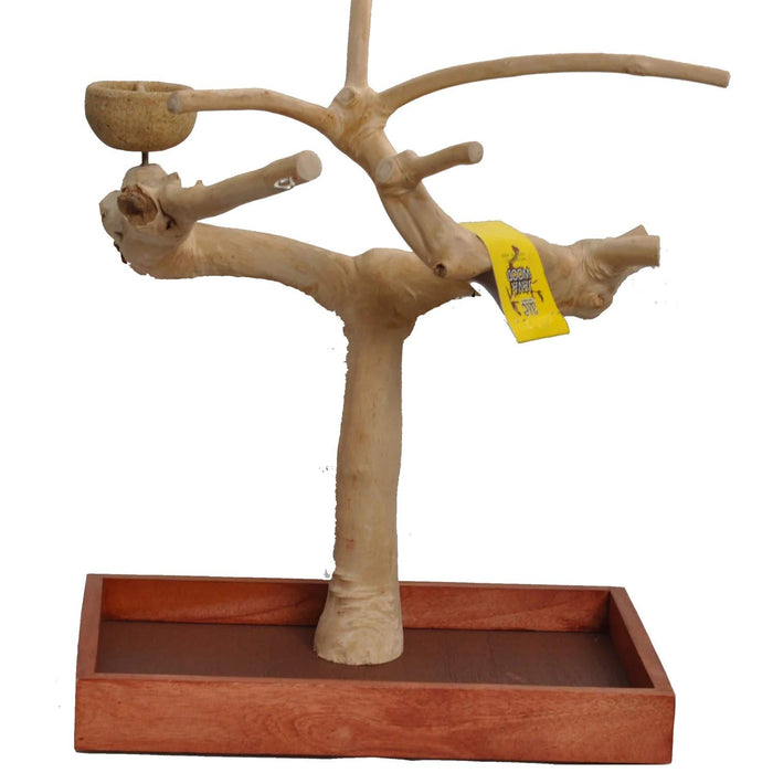 JAVA WOOD TABLE TOP BIRD PLAY STAND