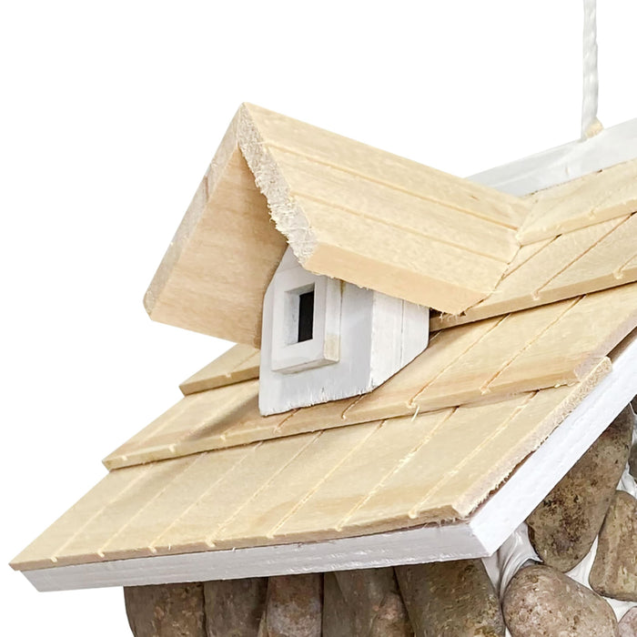 Fieldstone Guest Cottage Birdhouse- Stone