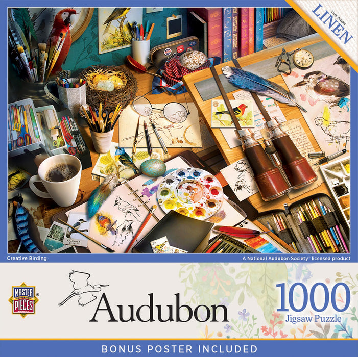 MasterPieces Puzzles Audubon Creative Birding 1000 Piece Puzzle