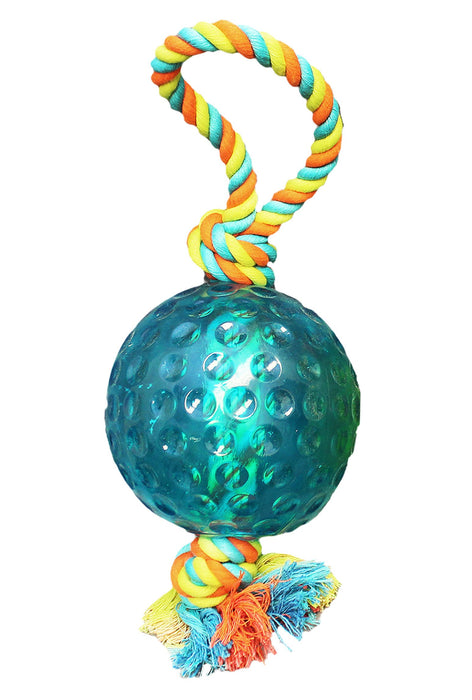 CHOMPER ROPE TUG TOY W/TPR BALL