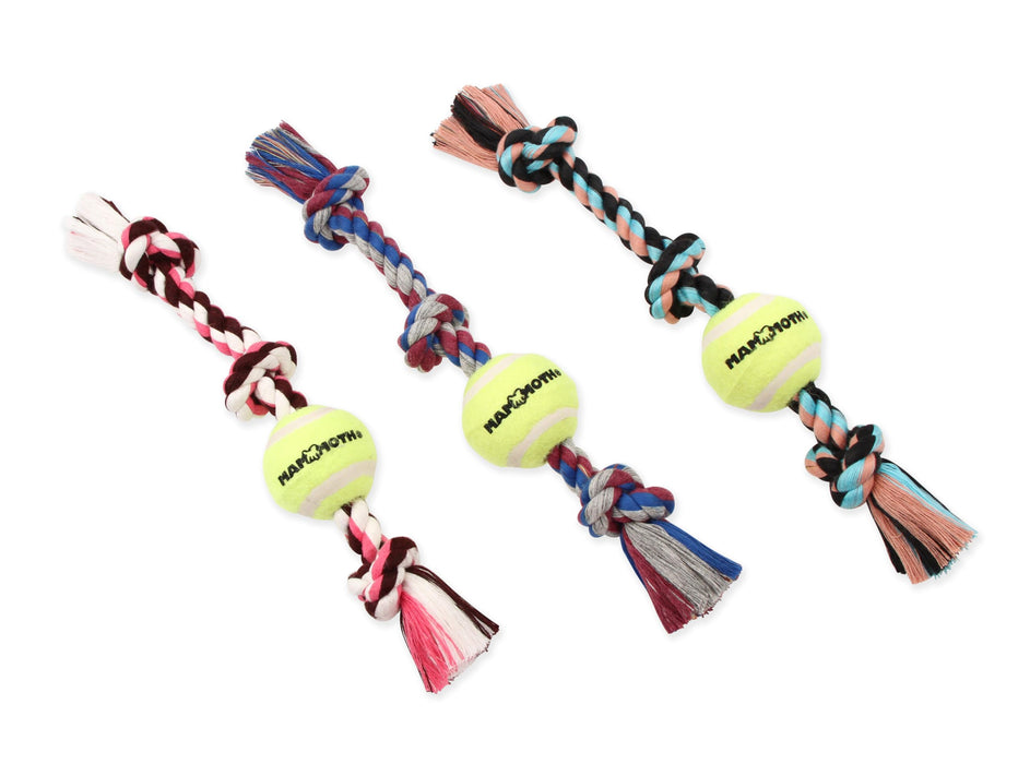 MAMMOTH KNOT TUG W/TENNIS BALL
