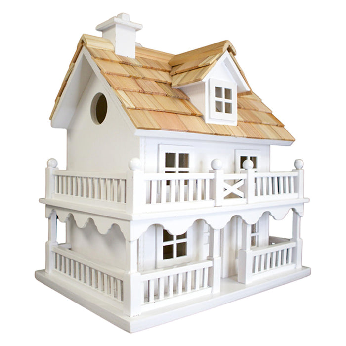 Novelty Cottage Birdhouse - White