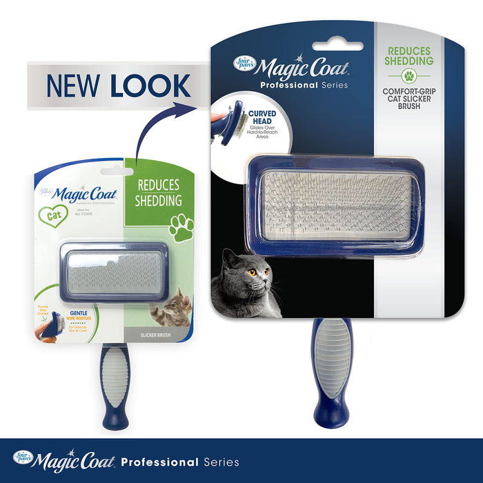 MAGIC COAT GENTLE SLICKER WIRE BRUSH FOR CATS