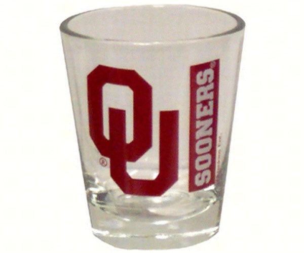 NCAA Oklahoma Sooners Logo Shotglass "Sooners"