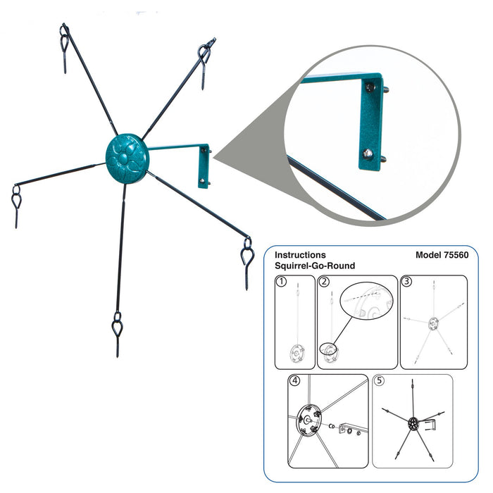 Squirrel Go Round-Medallion