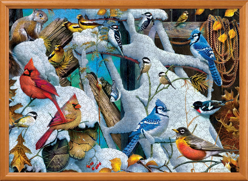 MasterPieces Puzzles Audubon - Snow Birds 1000 Piece Puzzle