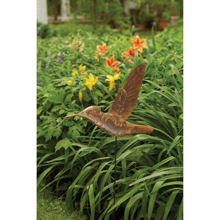 Hummingbird Flamed Staked