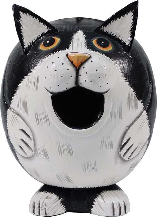 Bobbo from Songbird Essentials Black & White Cat Gord-O Bird House