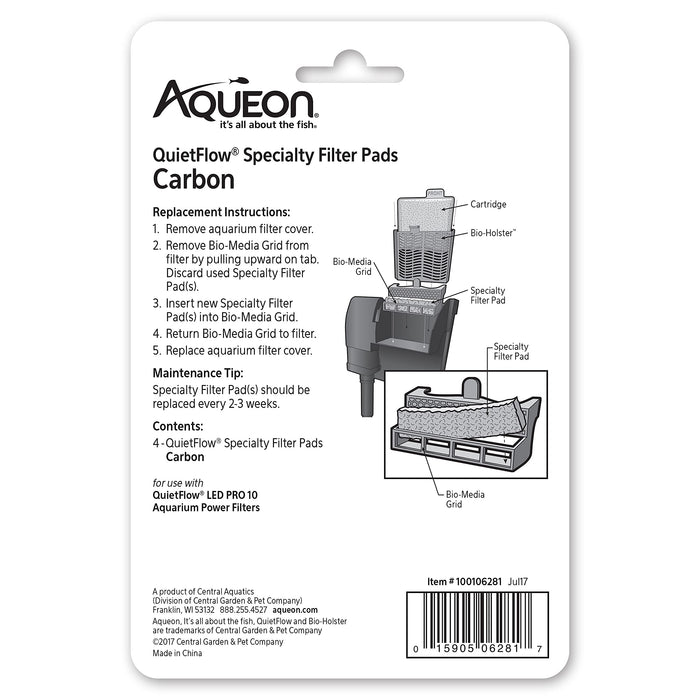 AQUEON SPECIALTY FILTER PAD - CARBON