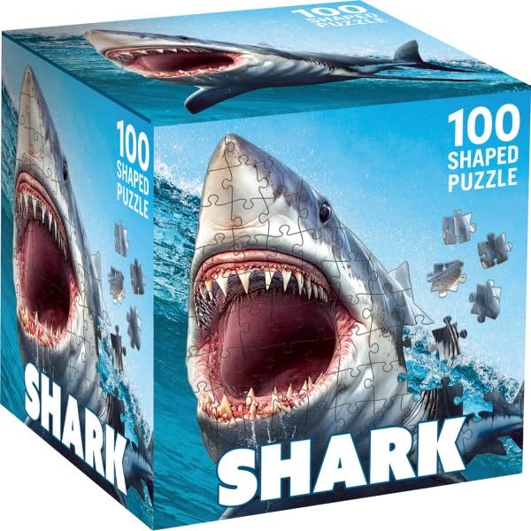 MasterPieces Puzzles Great White Shark Squzzles 100 pcs