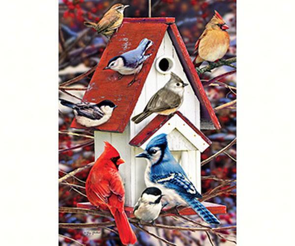 Cobble Hill Winter Bird House 1000 Pieces Puzzle