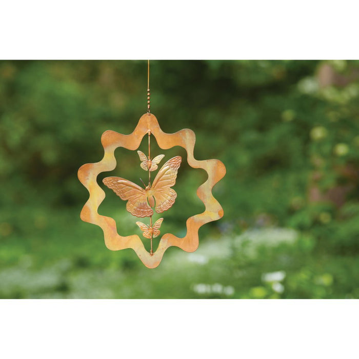 Sunburst Butterfly Flamed Ornament