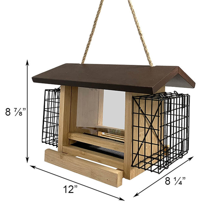 AUDUBON ULTIMATE RENEWABLE BAMBOO RANCH FEEDER W/SUET