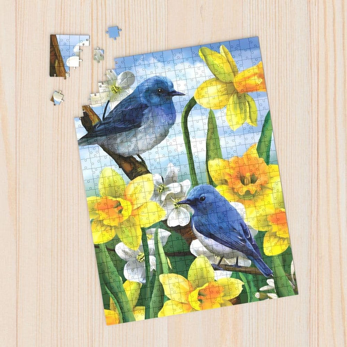 Willow Creek Press Montain Bluebirds Puzzle 1000 pcs