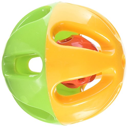 HAPPY BEAKS ROUND RATTLE FOOT BIRD TOY