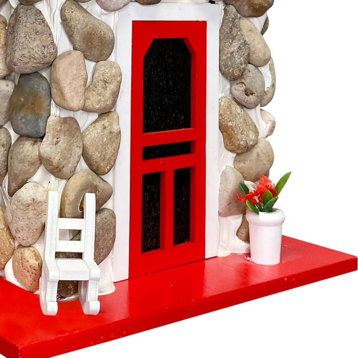 Fieldstone Guest Cottage Birdhouse- Stone